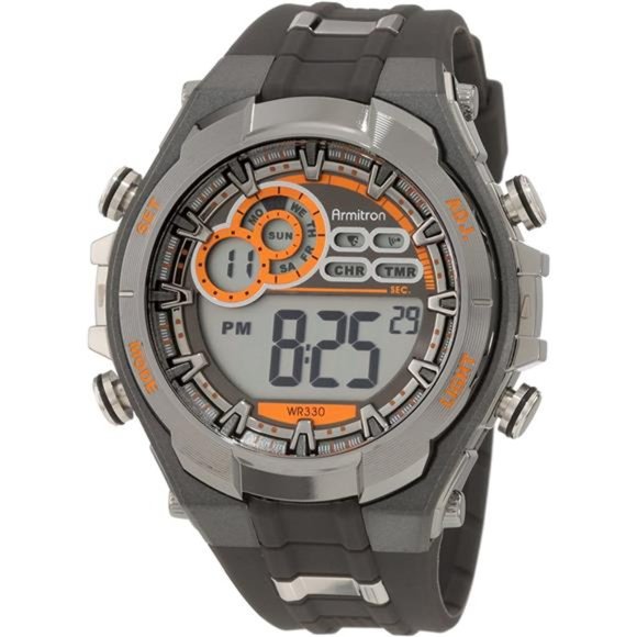 Armitron Sport Men's 40/8188 Digital Chronograph Resin Strap Watch - Picture 1 of 4